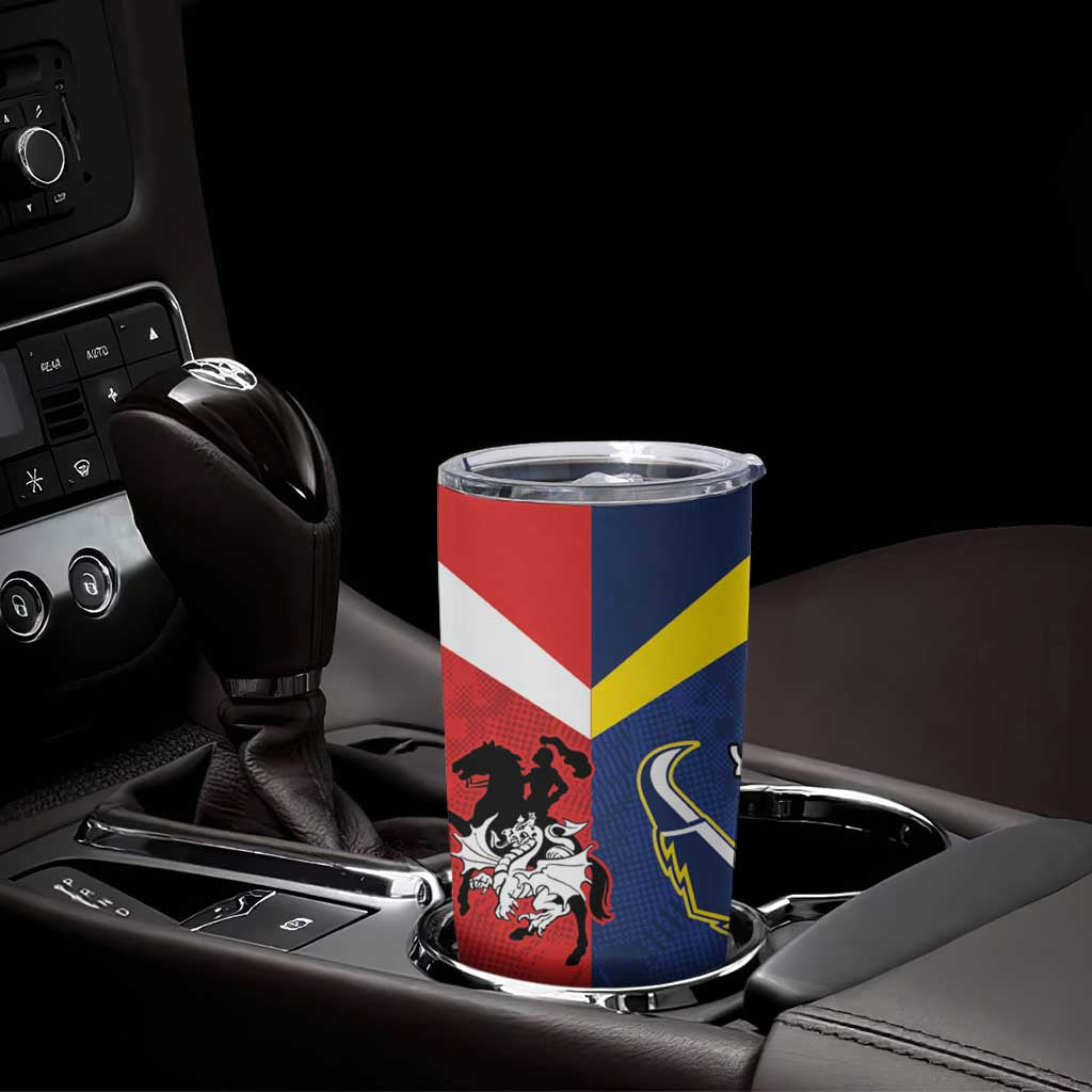 Custom Dragons-Cowboys Combine Storm-Warriors Tumbler Cup Sport Style Version 02