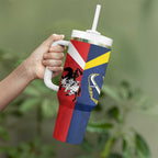 Custom Dragons-Cowboys Combine Storm-Warriors Tumbler With Handle Sport Style Version 02