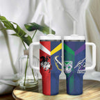 Custom Dragons-Cowboys Combine Storm-Warriors Tumbler With Handle Sport Style Version 02