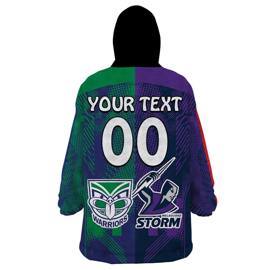 Custom Dragons-Cowboys Combine Storm-Warriors Wearable Blanket Hoodie Sport Style Version 02
