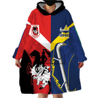 Custom Dragons-Cowboys Combine Storm-Warriors Wearable Blanket Hoodie Sport Style Version 02
