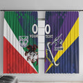 Custom Dragons-Cowboys Combine Storm-Warriors Window Curtain Sport Style Version 02