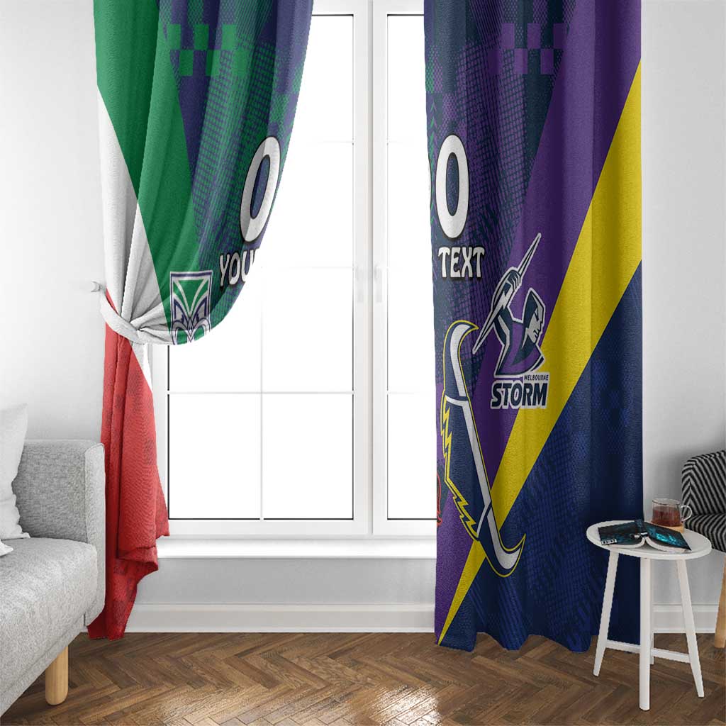Custom Dragons-Cowboys Combine Storm-Warriors Window Curtain Sport Style Version 02