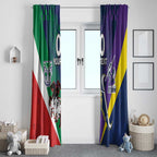 Custom Dragons-Cowboys Combine Storm-Warriors Window Curtain Sport Style Version 02