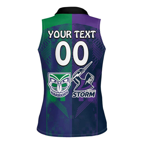 Custom Dragons-Cowboys Combine Storm-Warriors Women Sleeveless Polo Shirt Sport Style Version 02
