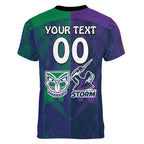 Custom Dragons-Cowboys Combine Storm-Warriors Women V-Neck T-Shirt Sport Style Version 02