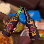 Custom Broncos Rugby 4 in 1 Can Cooler Tumbler With Polynesian Style