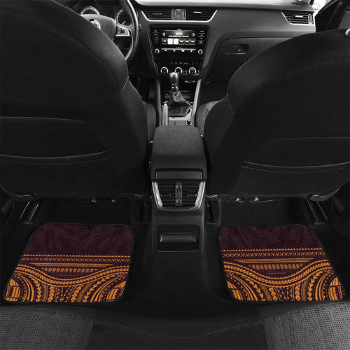 Custom Broncos Rugby Car Mats With Polynesian Style
