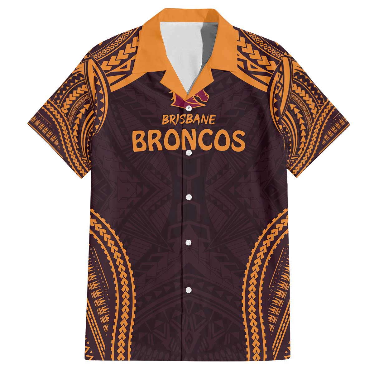 Custom Broncos Rugby Family Matching Puletasi and Hawaiian Shirt With Polynesian Style