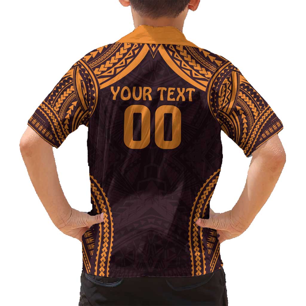 Custom Broncos Rugby Family Matching Summer Maxi Dress and Hawaiian Shirt With Polynesian Style