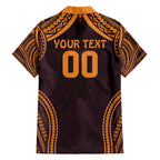 Custom Broncos Rugby Family Matching Summer Maxi Dress and Hawaiian Shirt With Polynesian Style