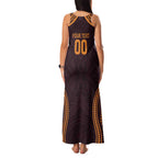 Custom Broncos Rugby Family Matching Tank Maxi Dress and Hawaiian Shirt With Polynesian Style