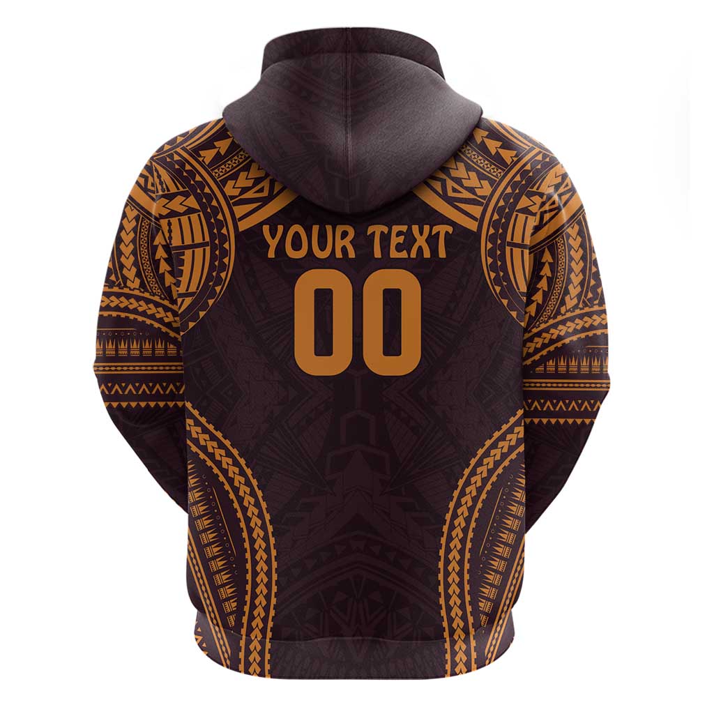 Custom Broncos Rugby Hoodie With Polynesian Style