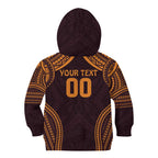 Custom Broncos Rugby Kid Hoodie With Polynesian Style