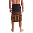 Custom Broncos Rugby Lavalava With Polynesian Style