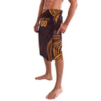Custom Broncos Rugby Lavalava With Polynesian Style