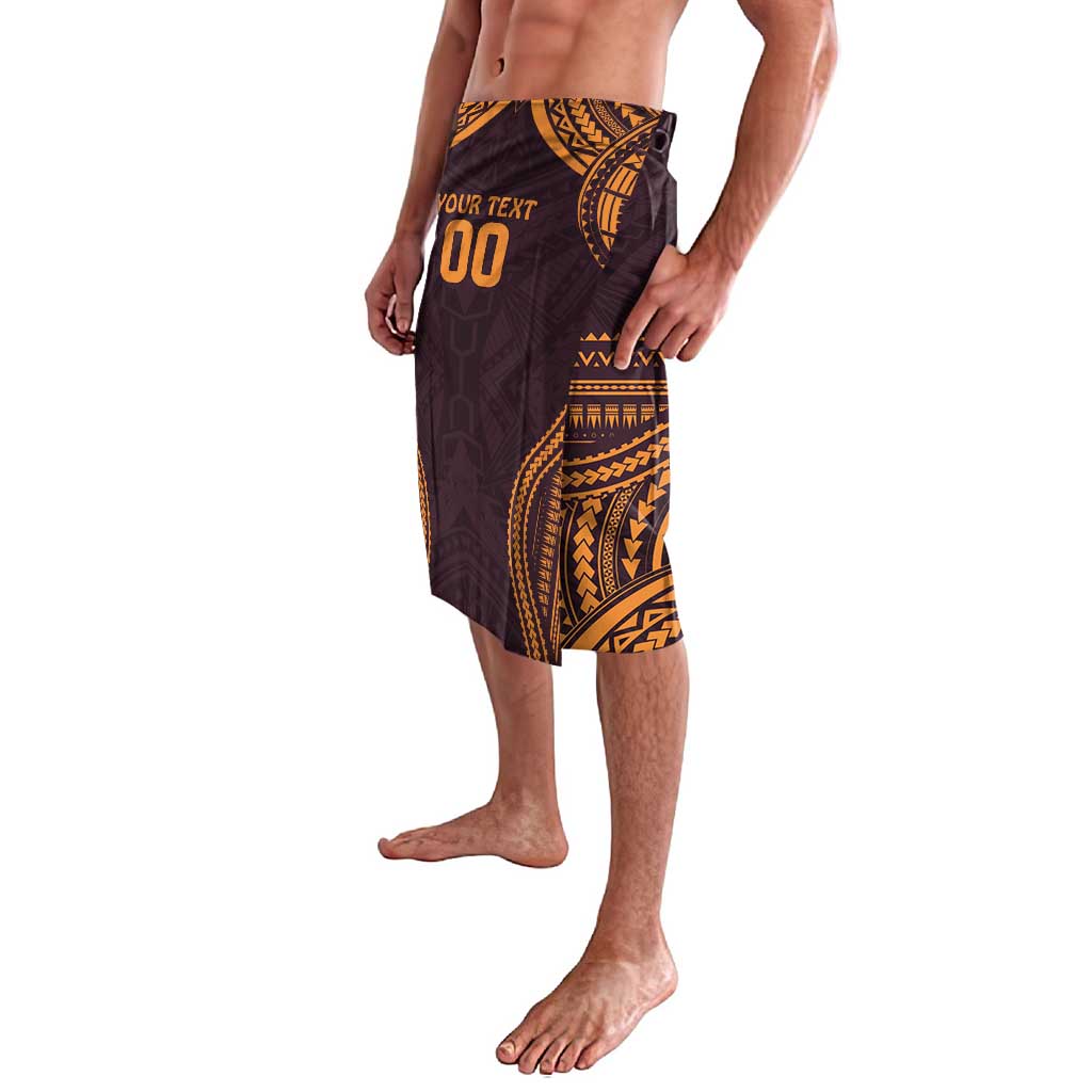 Custom Broncos Rugby Lavalava With Polynesian Style