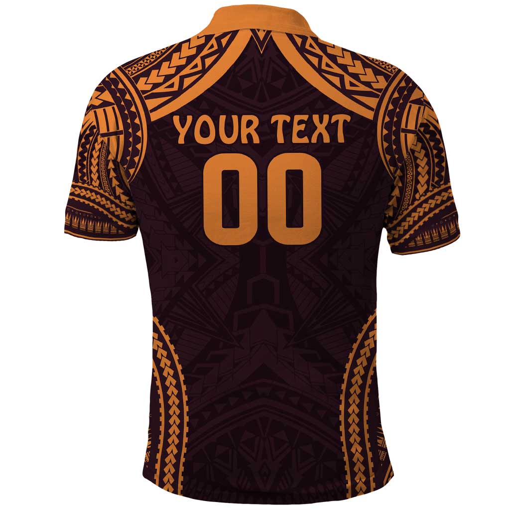 Custom Broncos Rugby Polo Shirt With Polynesian Style