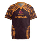 Custom Broncos Rugby Rugby Jersey With Polynesian Style