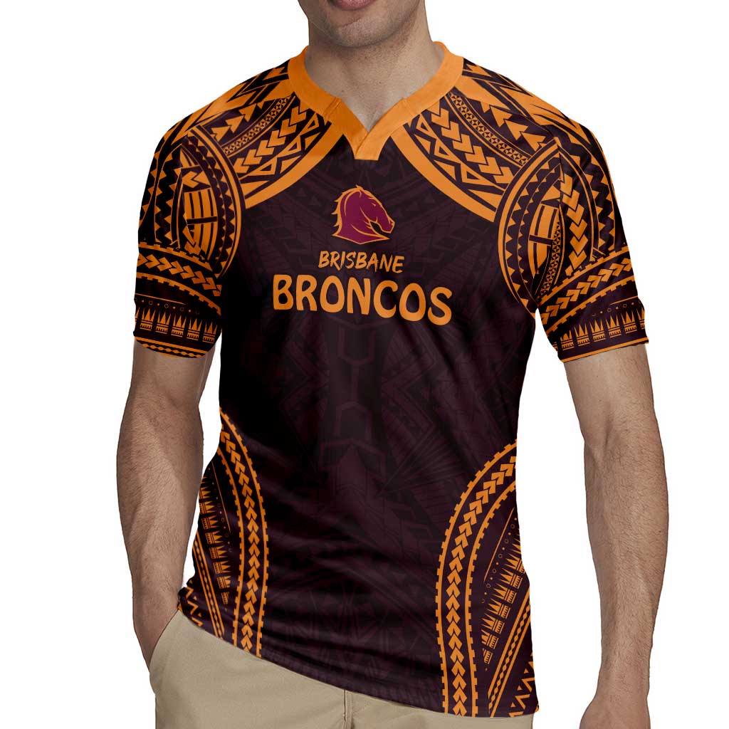 Custom Broncos Rugby Rugby Jersey With Polynesian Style