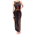 Custom Broncos Rugby Tank Maxi Dress With Polynesian Style