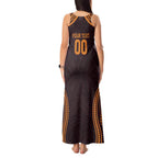 Custom Broncos Rugby Tank Maxi Dress With Polynesian Style