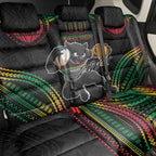 Custom Panthers Champion Grand Final 2024 Back Car Seat Cover With Polynesian Style