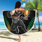 Custom Panthers Champion Grand Final 2024 Beach Blanket With Polynesian Style
