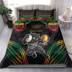 Custom Panthers Champion Grand Final 2024 Bedding Set With Polynesian Style