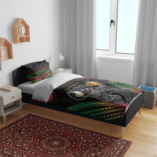 Custom Panthers Champion Grand Final 2024 Bedding Set With Polynesian Style