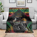 Custom Panthers Champion Grand Final 2024 Blanket With Polynesian Style