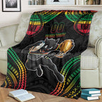 Custom Panthers Champion Grand Final 2024 Blanket With Polynesian Style
