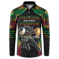Custom Panthers Champion Grand Final 2024 Button Sweatshirt With Polynesian Style
