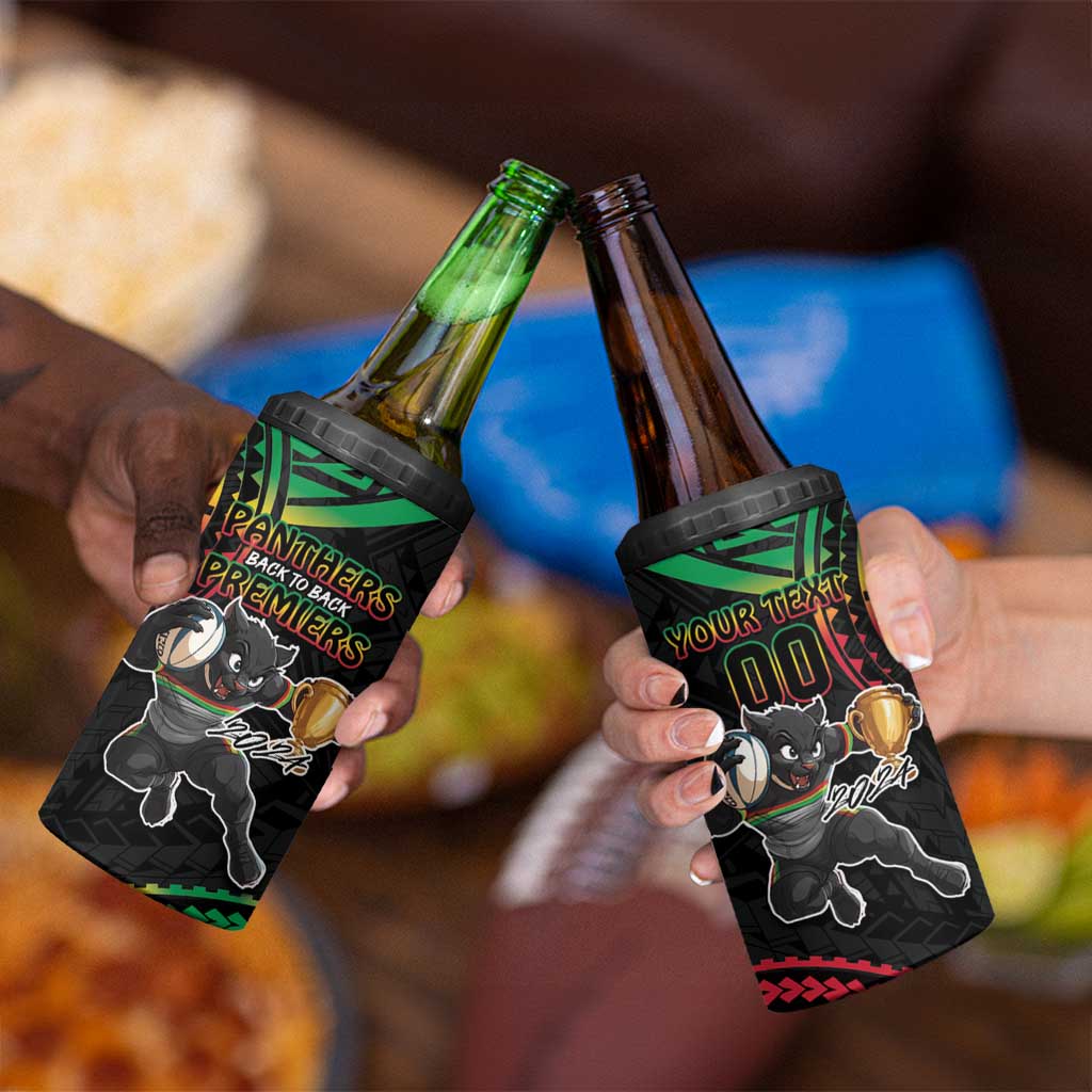 Custom Panthers Champion Grand Final 2024 4 in 1 Can Cooler Tumbler With Polynesian Style