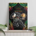 Custom Panthers Champion Grand Final 2024 Canvas Wall Art With Polynesian Style