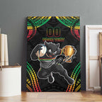 Custom Panthers Champion Grand Final 2024 Canvas Wall Art With Polynesian Style