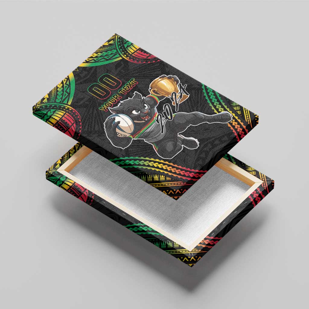 Custom Panthers Champion Grand Final 2024 Canvas Wall Art With Polynesian Style