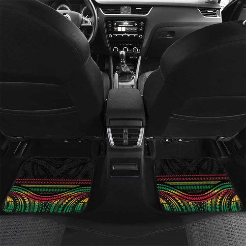Custom Panthers Champion Grand Final 2024 Car Mats With Polynesian Style