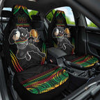 Custom Panthers Champion Grand Final 2024 Car Seat Cover With Polynesian Style