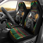 Custom Panthers Champion Grand Final 2024 Car Seat Cover With Polynesian Style