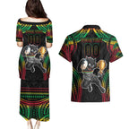 Custom Panthers Champion Grand Final 2024 Couples Matching Puletasi and Hawaiian Shirt With Polynesian Style