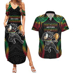 Custom Panthers Champion Grand Final 2024 Couples Matching Summer Maxi Dress and Hawaiian Shirt With Polynesian Style