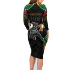 Custom Panthers Champion Grand Final 2024 Family Matching Long Sleeve Bodycon Dress and Hawaiian Shirt With Polynesian Style
