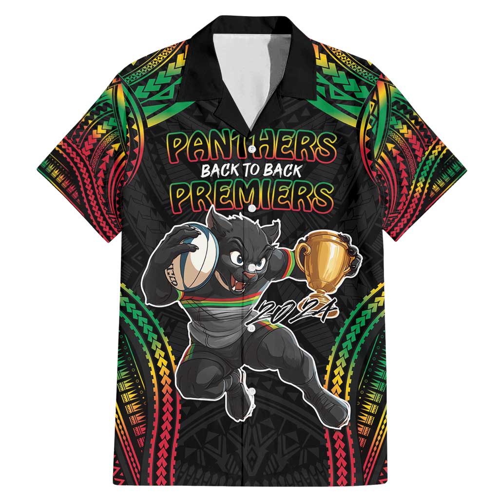 Custom Panthers Champion Grand Final 2024 Family Matching Mermaid Dress and Hawaiian Shirt With Polynesian Style