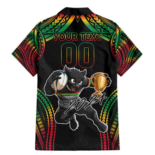 Custom Panthers Champion Grand Final 2024 Family Matching Mermaid Dress and Hawaiian Shirt With Polynesian Style