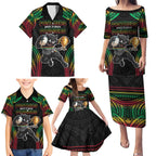 Custom Panthers Champion Grand Final 2024 Family Matching Puletasi and Hawaiian Shirt With Polynesian Style