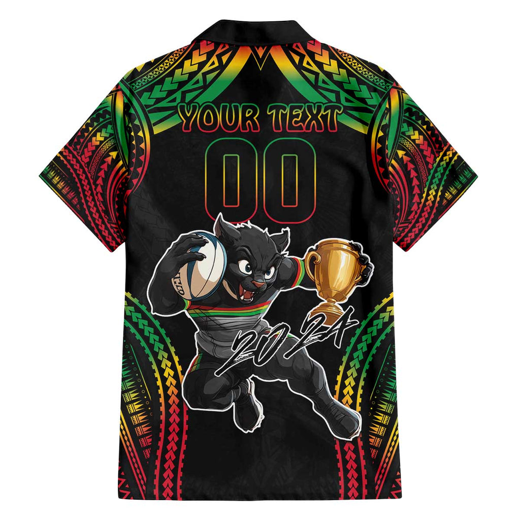 Custom Panthers Champion Grand Final 2024 Family Matching Puletasi and Hawaiian Shirt With Polynesian Style