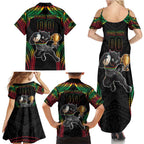 Custom Panthers Champion Grand Final 2024 Family Matching Summer Maxi Dress and Hawaiian Shirt With Polynesian Style