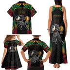 Custom Panthers Champion Grand Final 2024 Family Matching Tank Maxi Dress and Hawaiian Shirt With Polynesian Style