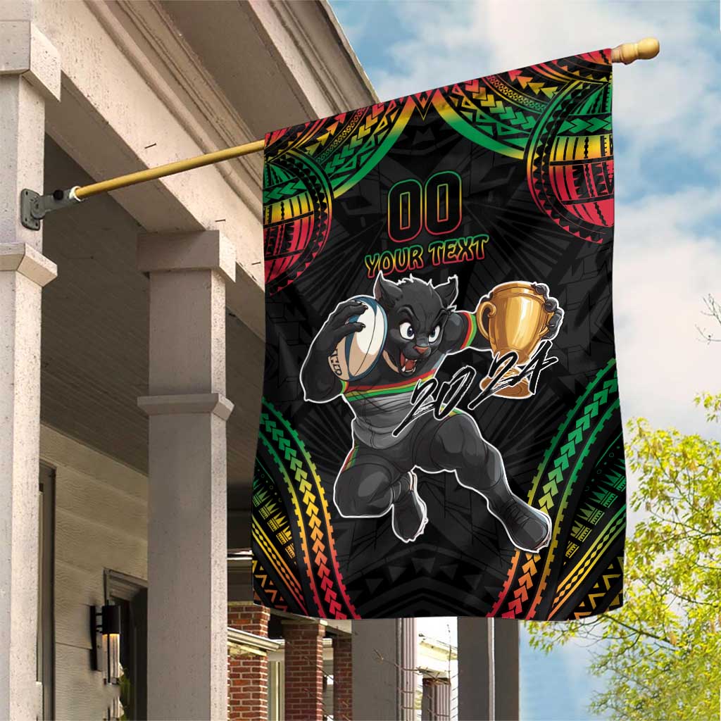 Custom Panthers Champion Grand Final 2024 Garden Flag With Polynesian Style